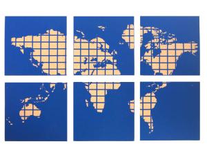 Quality 30x30x0.5cm Cork Push Pin World Map Travel Map Antiwear Odorless wholesale