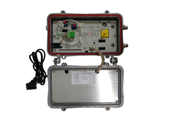 Waterproof Catv Node Outdoor Optical Receiver HFC 2 Output SC APC AGC Control