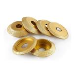 75mm Diamond Hand V Shape Grinding Wheel Vacuum Brazed