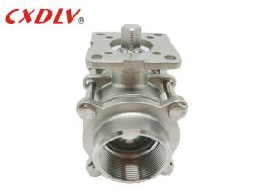 Quality Stainless Steel 3pc Female Threaded Ball Valve SS304 SS316 Normal Pressure wholesale