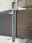 dark stained White Oak herringbone/fishbone engineered wood flooring