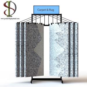Quality Swing Metal Carpet Flooring Display Rack 6 - 12 Rugs wholesale