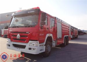 Quality 6x4 Drive Six Seats Manual Transmission Foam Tender Fire Fighting Vehicles wholesale