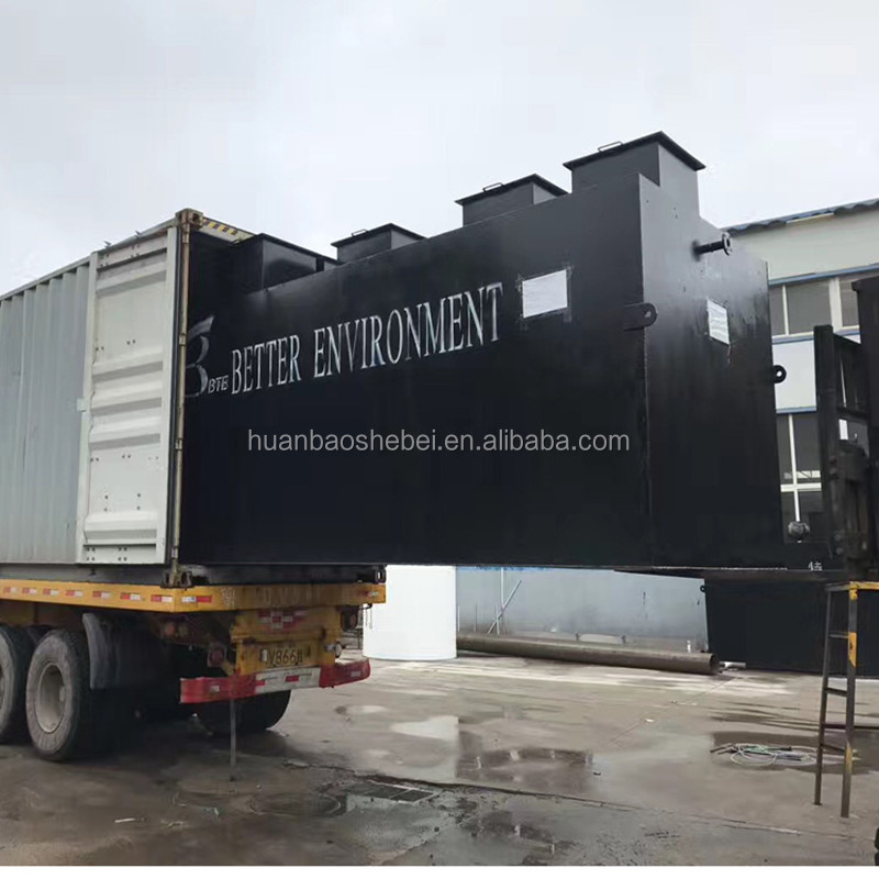 MBR Sewage Treatment Equipment with Mobile Dosing System and Ultrasonic Technology