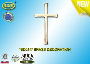 Quality Ref .BD014 Brass Cross Tombstone Decoration Material Copper Alloy Brass Decoration wholesale