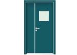 Fireproof Clean Room HPL Interior Glass Wood Door
