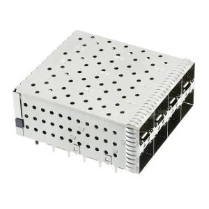 Quality 1-2007394-6 SFP+ Cage Assembly 2x4 Port With Integrated Connector Included Lightpipe 16 Gb/s wholesale