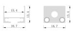 6063 t5 Black Aluminium LED Profile Extruded Heat Sink Profiles