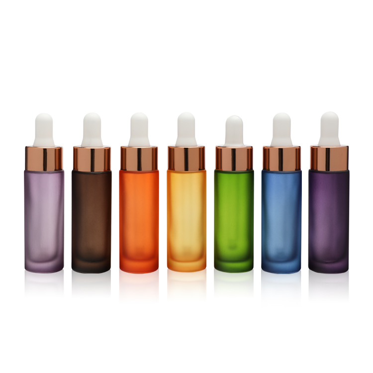 Clear Glass 15ml 0.5oz Serum Dropper Bottles Portable For Skin Care Liquids