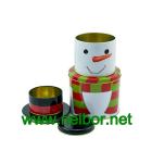 Christmas holiday tin box decorative tin box
