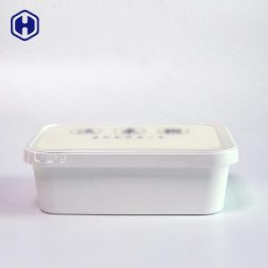Quality Hot Food Square Plastic Food Containers Customized In Mould Labeling wholesale