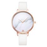 Marbled Unscaled Women Leather Watch 30m Waterproof 182mm Strap