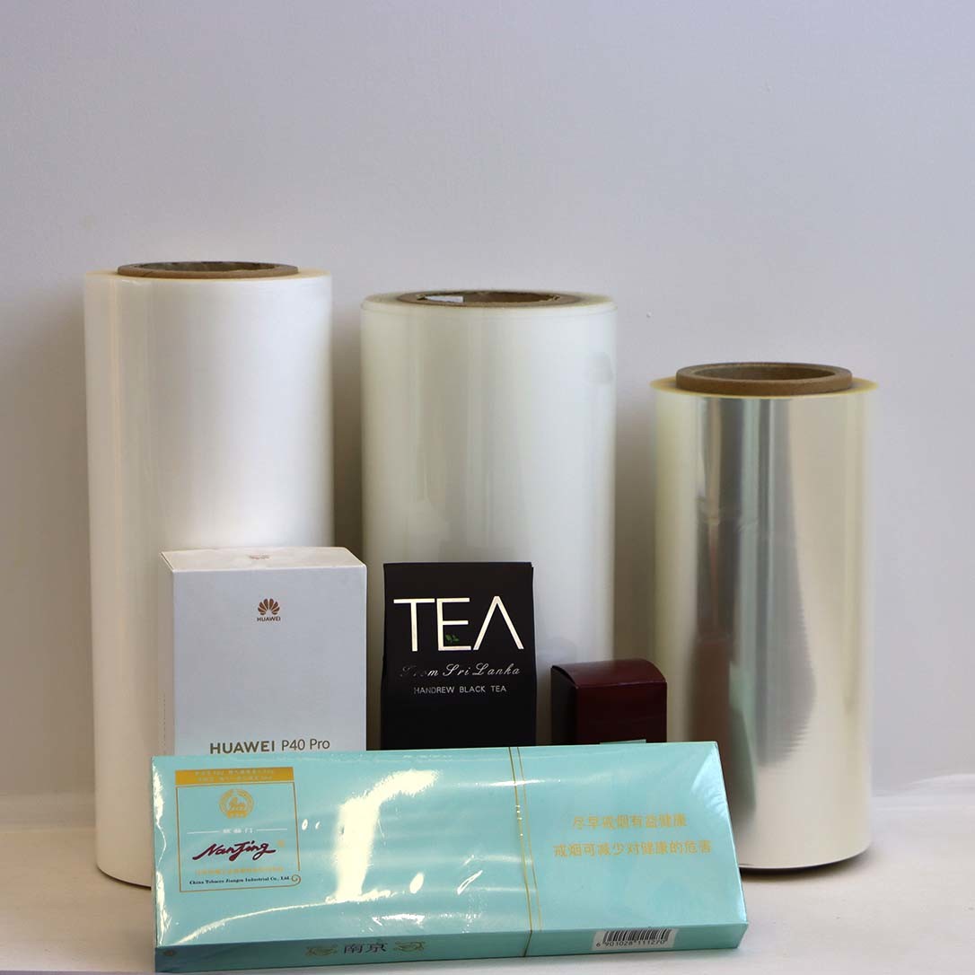 High Tensile Strength Glossy BOPP Cigarette Film Transparent Heat Sealing Film