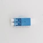Unibody Shell Plastic Buckle Optical Fiber Adapter Metal Shutter Duplex LC / UPC