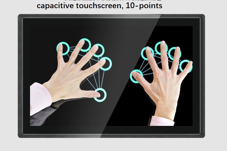 27 Inch TFT Industrial High Brightness LED LCD Monitor With Capacitive Touch Screen