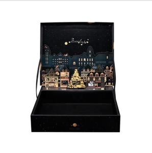 Quality Luxury ECO-Friendly Wholesale Recycled Customised Printing Food Black gift box with lid wholesale