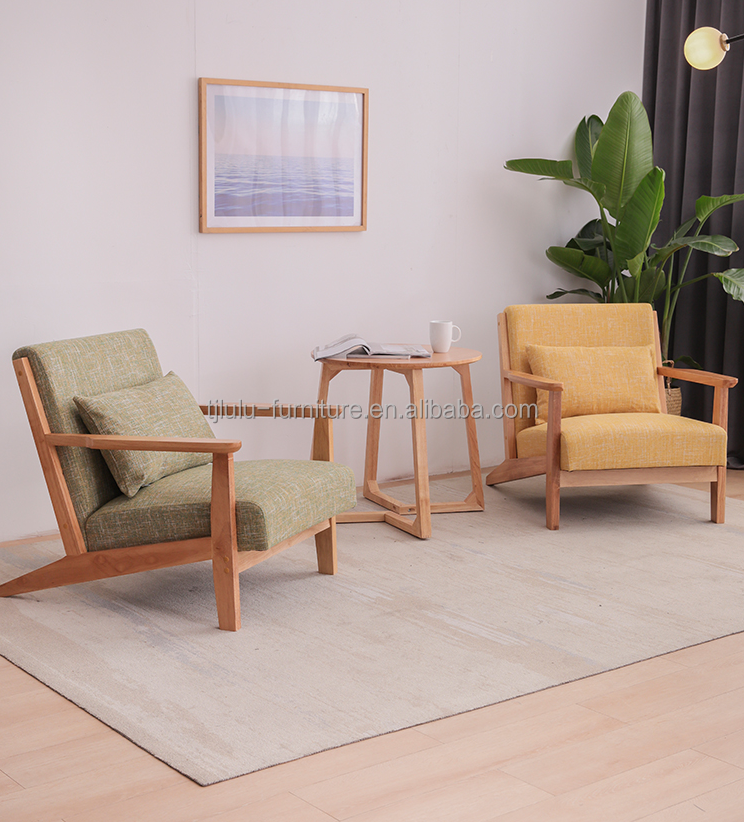 Single Couch Living Room Sofas with Removable Cover and Nordic Lazy Sofa Chair