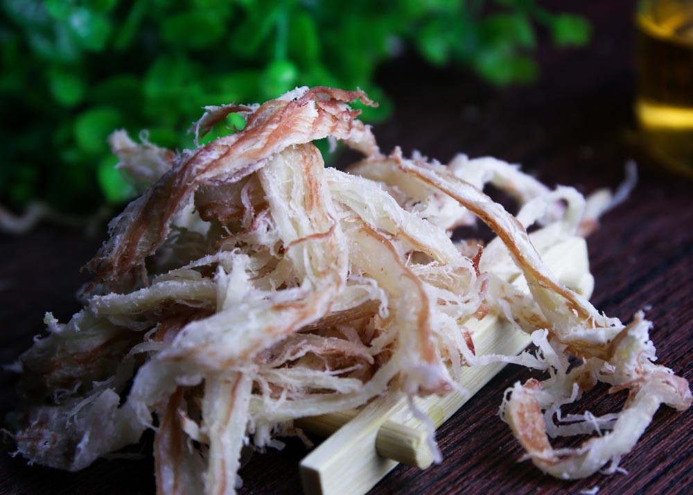 Seasoned Dried Squid Strip Roasted By Iron Plate Korean Thailand Market