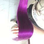 Soft Pink Ombre Weaving Hair Extensions Straight Bundles