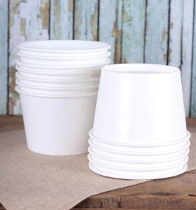 Quality Takeout Disposable White Food Grade Noodle Paper Bowl PE Lined Offset Printing 16oz White Disposable Bowls wholesale