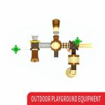 Large Outdoor Playground Combination Commercial Children Outdoor Tube Slide