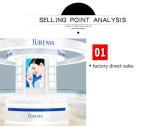 Fashionable Cosmetic Store Furniture Kiosk Customized Non Toxic Material