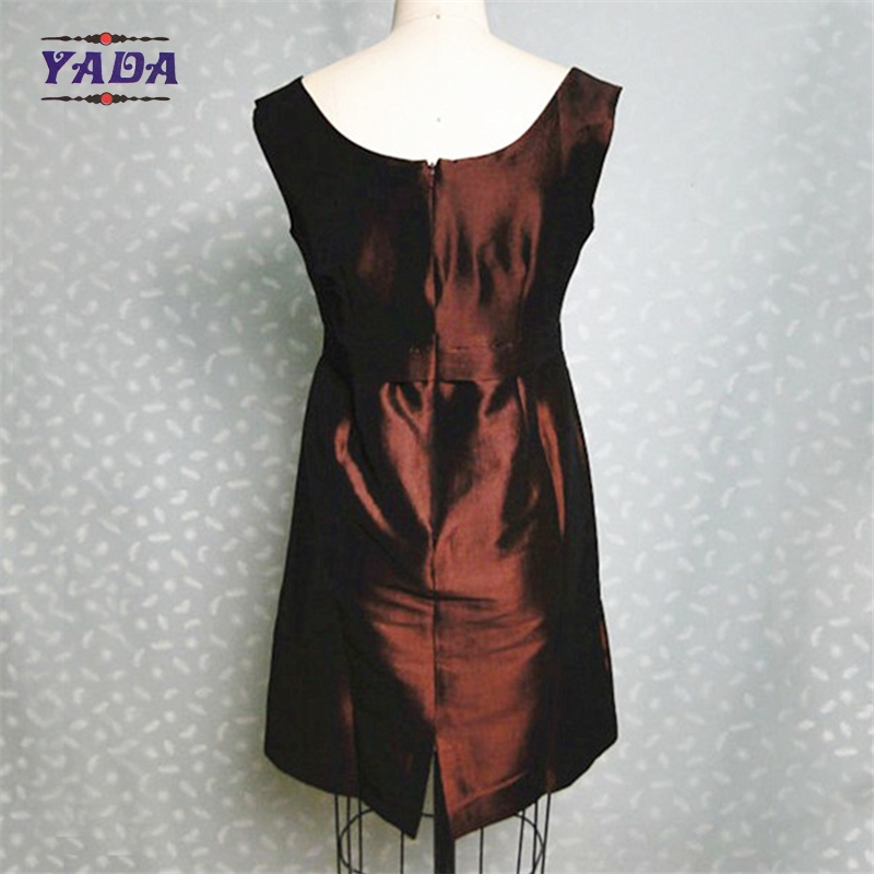 Ladies autumn fashion top + vest two piece vintage o-neck simple model summer dress for sale
