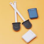OEM ODM Silicone Bristle Toilet Brush And Holder Set Home Bathroom Accessories