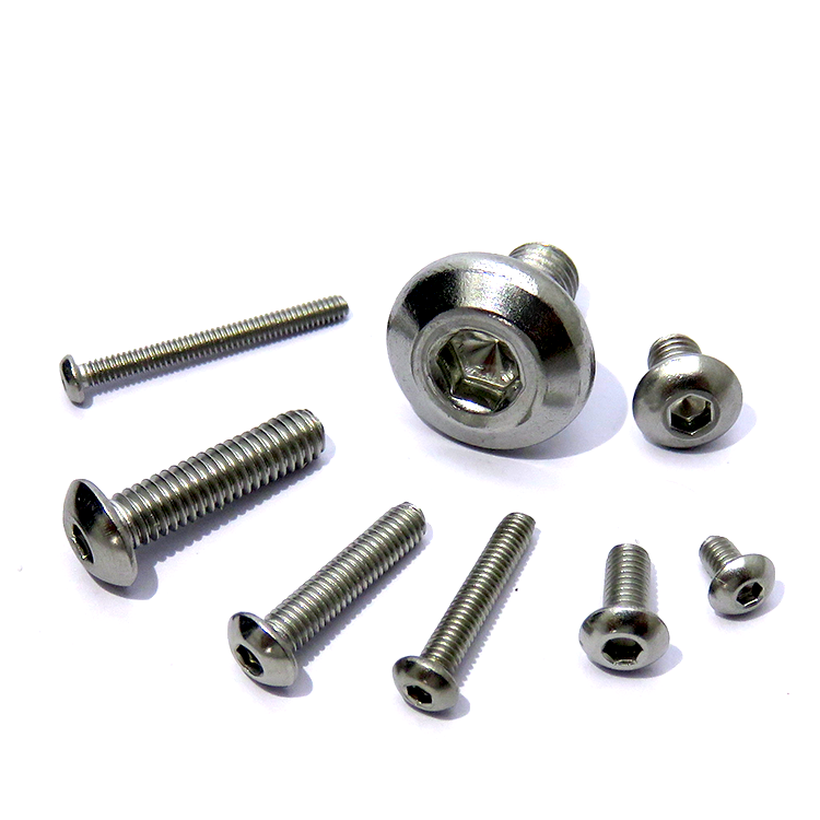 ISO7380 Stainless Steel Hex Drive Button Head Mushroom Head Screw Standard DIN/ ISO