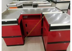 Quality Fashion Metal Cash Counter Reception Desk Furniture Mirror Polished wholesale