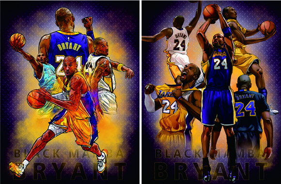 Lenticular 3d Poster For Famous Basketball Player PET / PP Printing