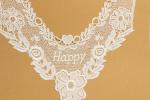 Wedding Dresses Guipure Lace Applique Multifeature Letters Printed Watersoluble