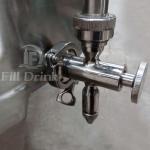 Round Bottom 1 Layer Liquid Mixing Tank Heated Mixing Vessel CIP Spraying Ball