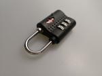 Grey Safe Skies TSA Luggage Locks / 3 Dial Go Travel Combination Lock