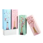 CMYK Glossy Kraft Paper Wine Bags Gift Wrapping Wine Bottle Bags Bulk