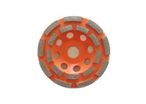 Quality Orange Sintered 4.5 Inch Diamond Grinding Wheel Double Row MPA Listed wholesale
