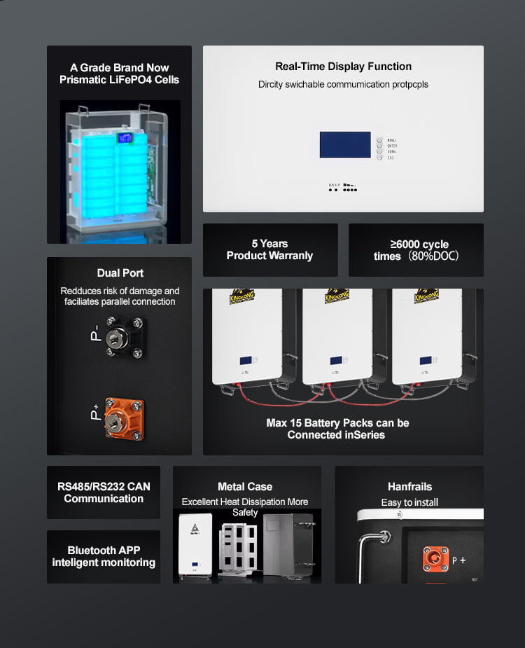 Lithium Iron Phosphate Battery RS485 Communication Port 48V 250Ah 300Ah Solar Battery