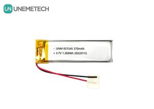 Quality 3.7V 370mAh 651545 Rechargeable Lithium Li-ion Polymer Battery for Digital Products wholesale