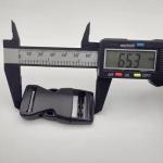 Luggage Black Adjustable Dual Side Release Buckle 32.9mm*65.3mm