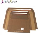 Rigid Cardboard Flat Kraft Mailer Envelopes Printing Services Matte Lamination