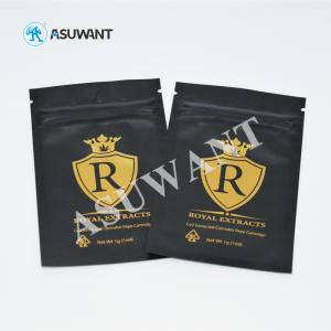 Quality Black Smell Proof Matte MOPP Mylar Zipper Mylar Bags VMPET wholesale