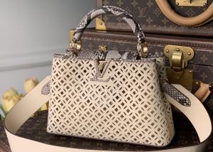 Quality Hollow Out Womens Luxury Handbag , Snakeskin Off White Crossbody Bag wholesale