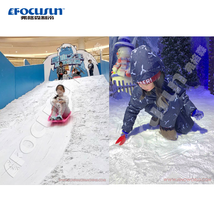 Instant Snow Spewing Out FOCUSUN Snow Making Machine with and Snow Globe Snow Suits