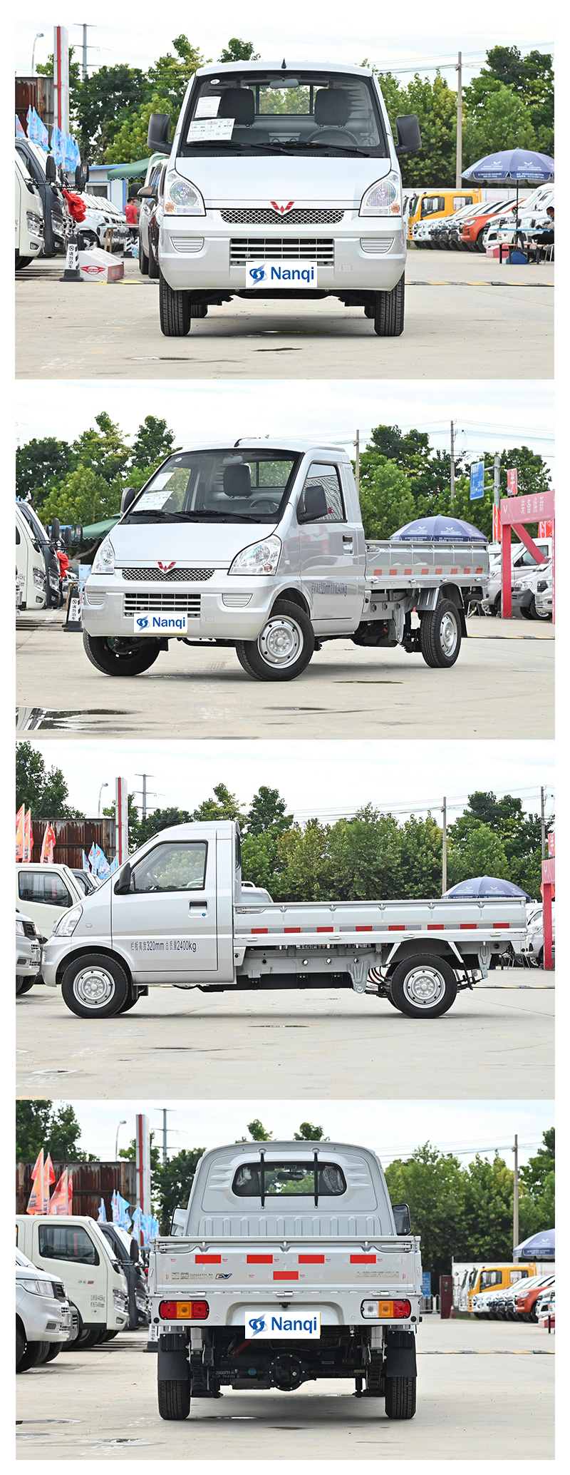 Wuling Rongguang Mini Electric Truck 2-Door 2-Seat Single Row Comfortable