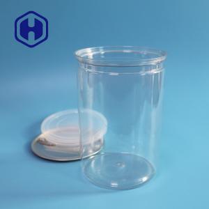 Quality Aluminum Lid 1000ml Disposable PET Plastic Food Cans Popcorn Packaging wholesale