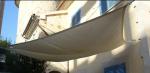Decorative Sunshine Outdoor Shade Sail Fabric For Garden , Beige Color