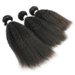 Grade 8A Peruvian Human Hair Bundles Extension Kinky Virgin Hair Straight