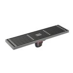 Elite Deodorant Brass Shower Floor Drain Push Down Linear Channel For Plumbing