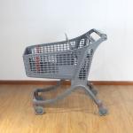 130L China All Plastic Push Trolley Plastic Shopping Carts