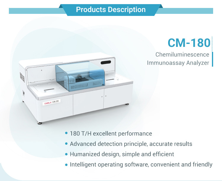 ISO Automated Immunoassay Analyzer White CLIA Analysis Machine